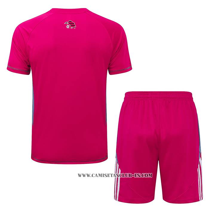 Chandal del Flamengo 25-26 Manga Corta Rosa - Pantalon Corto